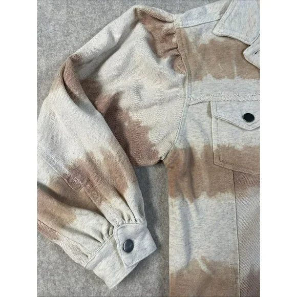 Women’s Anthropologie POL Tie Dye Jacket Bohemian Raw Edges Size M Distressed - Picture 5 of 13